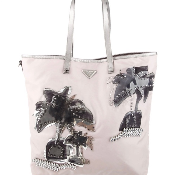 Prada nylon tessuto tote Palm Tree LIMITED EDITION SALE!!! - Picture 6 of 9